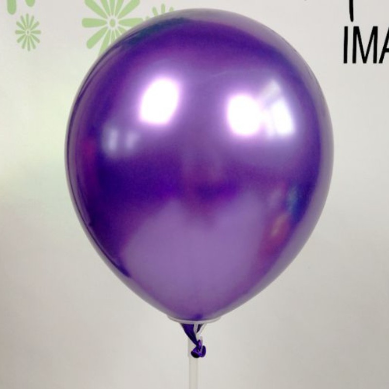 Factory wholesale 12-inch 2.8-gram thickened metallic latex balloons for wedding party decoration round metal balloons detail image 3