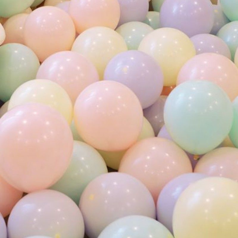 生日派对装饰加厚糖果10寸2.2克乳胶马卡龙色气球结婚房场景布置详情图2