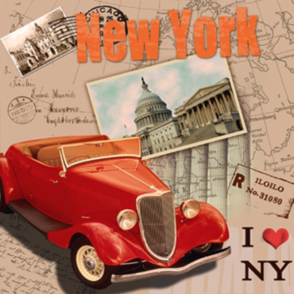 Vintage European And American Decorative Painting Motorcycle Car Classic Car Murals City Landscape Architecture Hotel Bar Coffee Shop Decorative Painting undefined