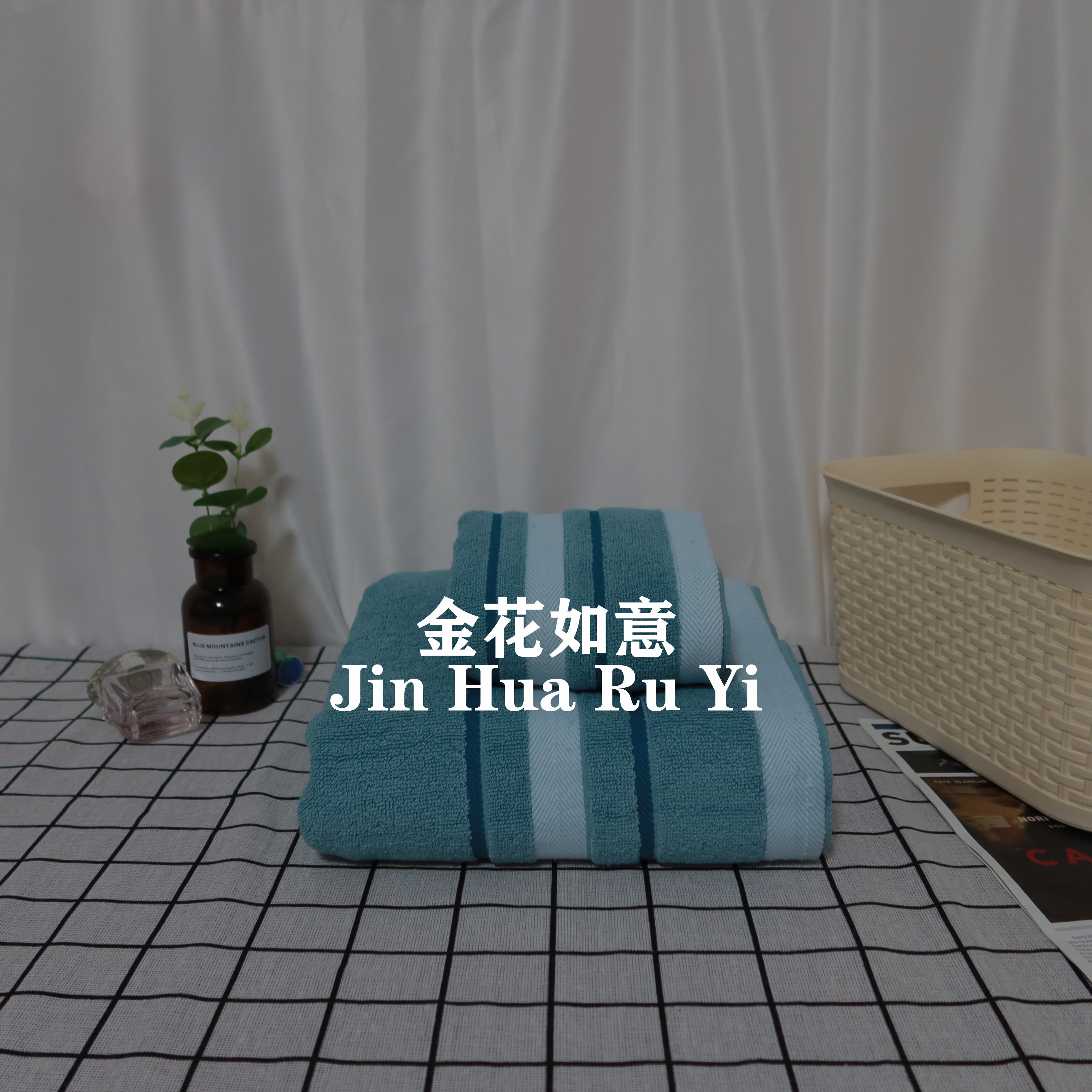 锦瑟款洗脸洗澡家用浴巾 纯棉吸水不褪色 成人男女柔软情侣浴巾 浴巾混色批发详情图2
