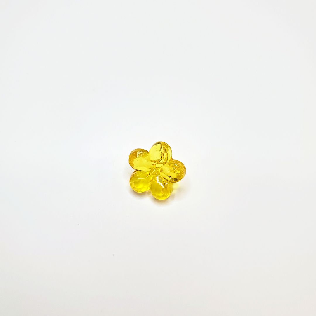 Chen Ming's 11mm acrylic pearlescent small flower scattered beads DIY Korean version children's jewelry back hole bead accessories Report: The purchase of this product is a commercial trade behavior Specification image