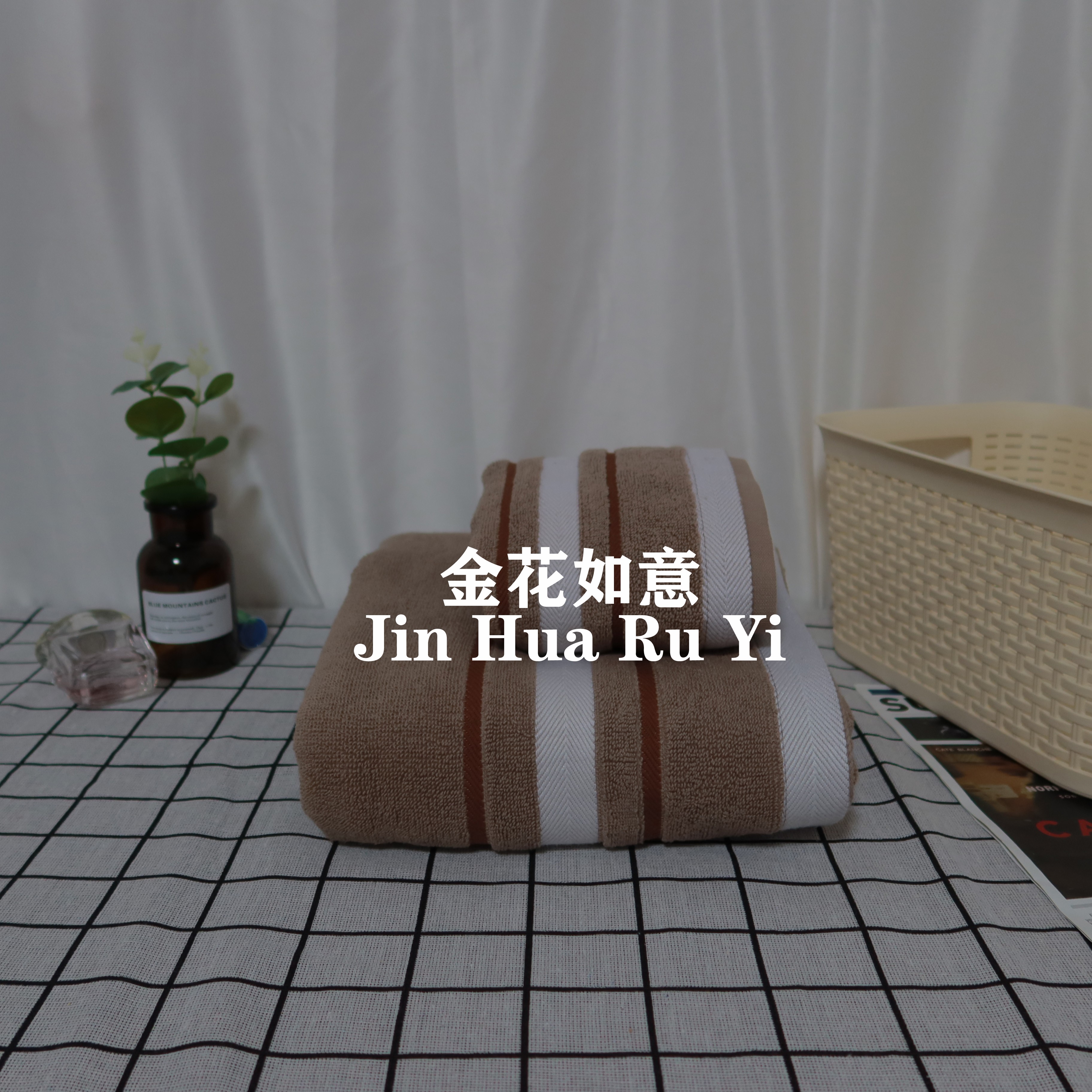 锦瑟款洗脸洗澡家用浴巾 纯棉吸水不褪色 成人男女柔软情侣浴巾 浴巾混色批发详情图3