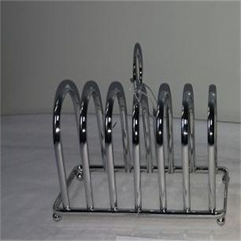 Round handle six-compartment dish rack
