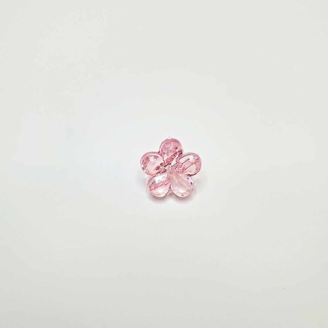 Chen Ming's 11mm acrylic pearlescent small flower scattered beads DIY Korean version children's jewelry back hole bead accessories Report: The purchase of this product is a commercial trade behavior details Picture
