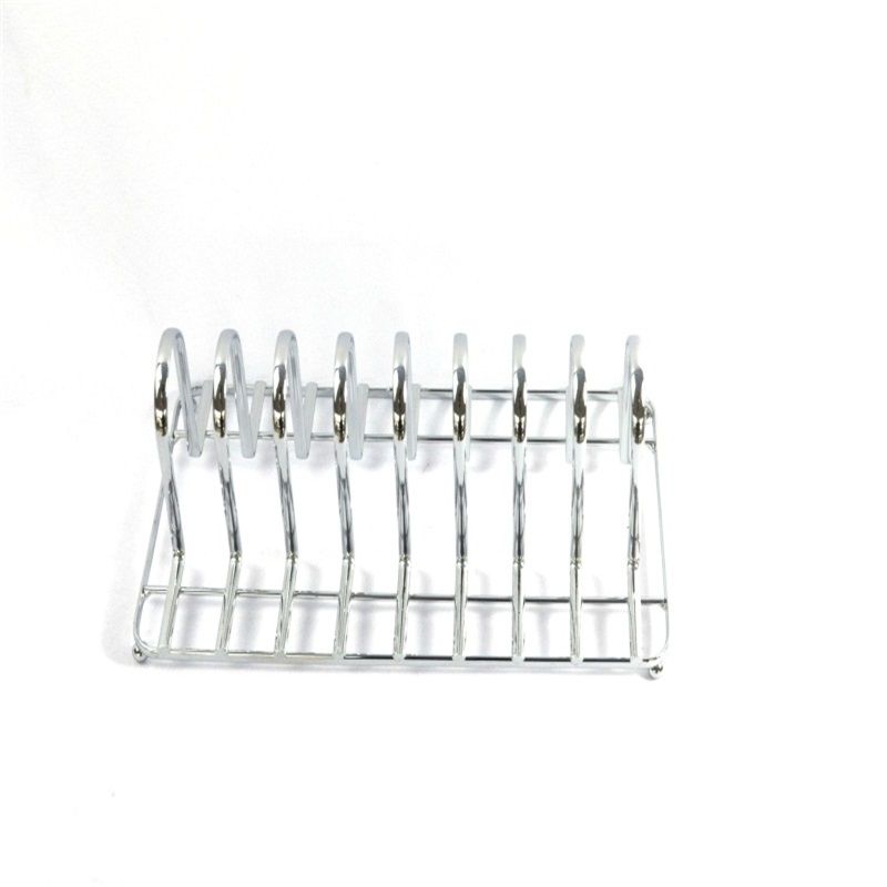 An eight-compartment tray without a handle