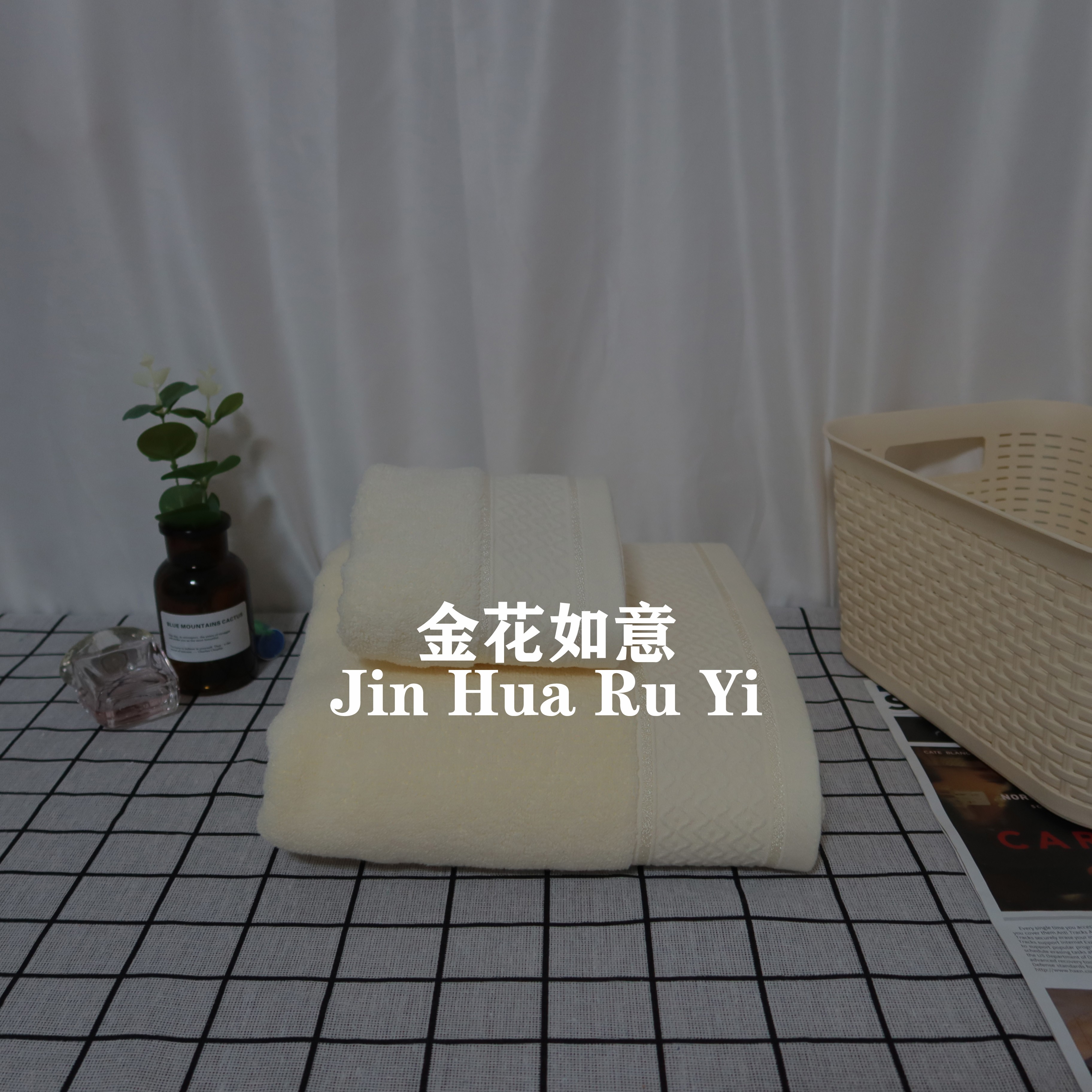 窗花款洗脸洗澡家用浴巾 纯棉吸水不褪色 成人男女柔软情侣浴巾 浴巾混色批发详情图3