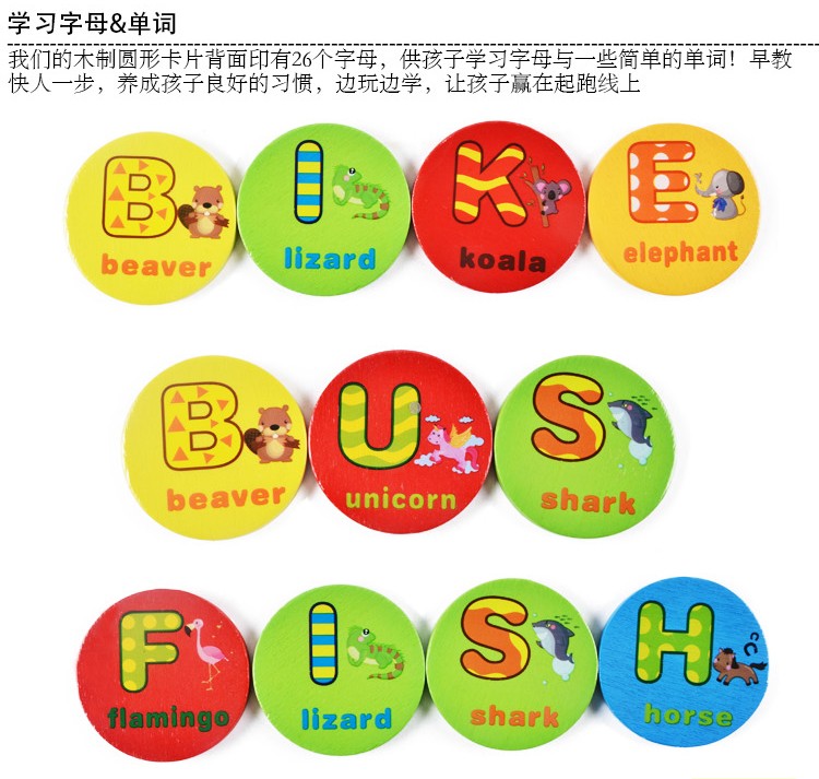 The wooden toy round piece learning box is highly entertaining with rich colors. It can exercise babies' hand-eye coordination, visual ability, logical thinking ability, early education enlightenment training, and parent-child games detail image 6