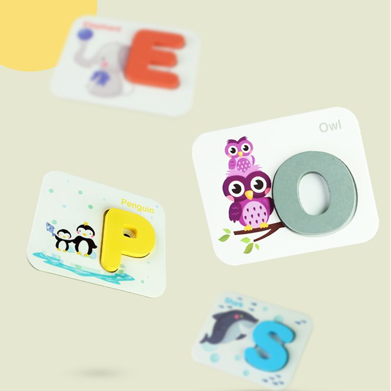 Wooden toy number and letter cards are highly entertaining and come in a variety of colors. They can exercise babies' hand-eye coordination, visual ability, logical thinking ability, early education enlightenment training, and are parent-child games Specification image