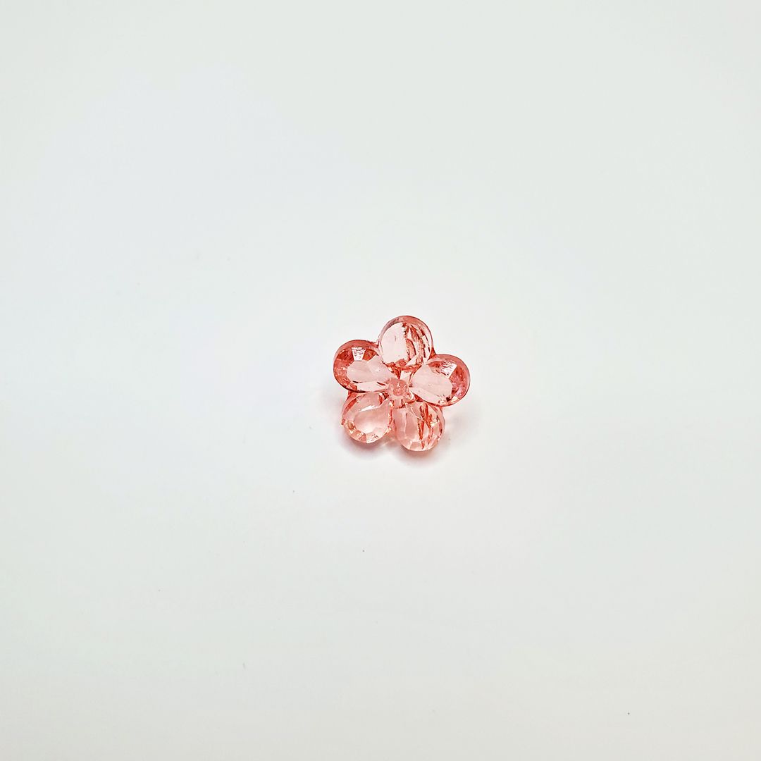 Chen Ming's 11mm acrylic pearlescent small flower scattered beads DIY Korean version children's jewelry back hole bead accessories Report: The purchase of this product is a commercial trade behavior Item Picture