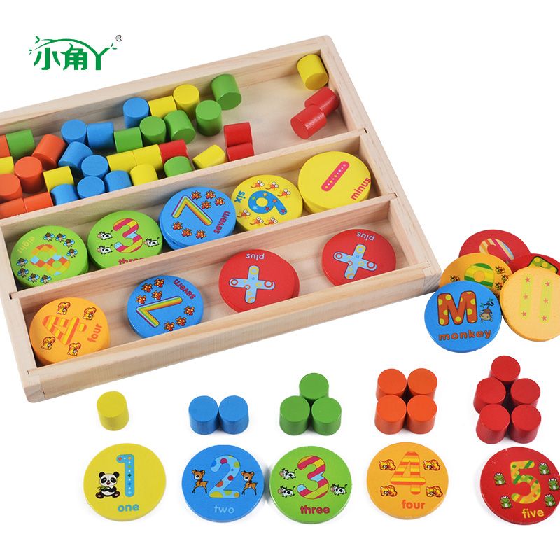The wooden toy round piece learning box is highly entertaining with rich colors. It can exercise babies' hand-eye coordination, visual ability, logical thinking ability, early education enlightenment training, and parent-child games Item Picture