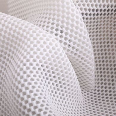 Polyester sandwich mesh fabric dyed single sole mahjong mesh fabric spring/summer luggage shoes knitted mesh fabric full figure
