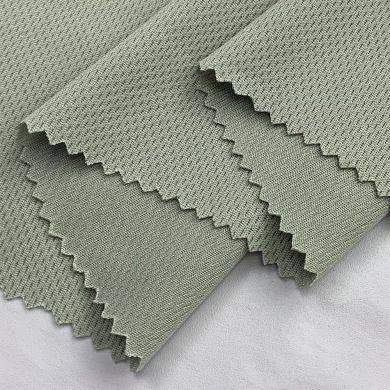 75D polyester bird's eye cloth Meitong mesh fabric elastic moisture wadding fabric Sports mesh fabric light, comfortable and soft details Picture