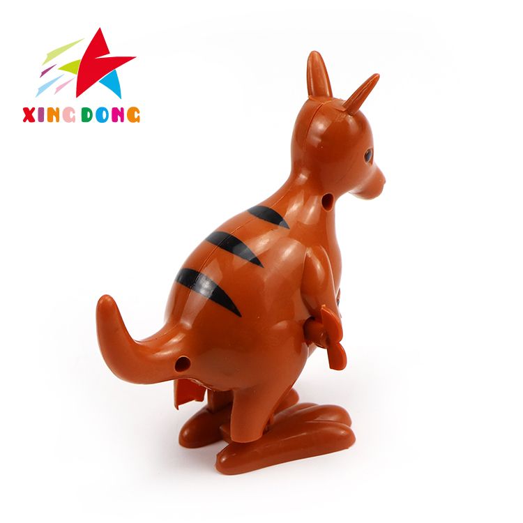 When children's toys are wound up and jump, they can run. A wind-up kangaroo toy Specification image