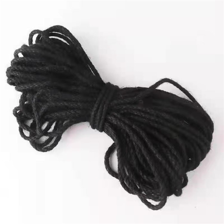 new white twine: 1.5-5mm color high temperature dyeing woven accessories