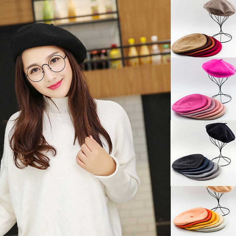 Soft-brimmed cartoon fisherman hats for children are in stock. Winter warm woolen Beret children's hats are cute and fashionable details Picture