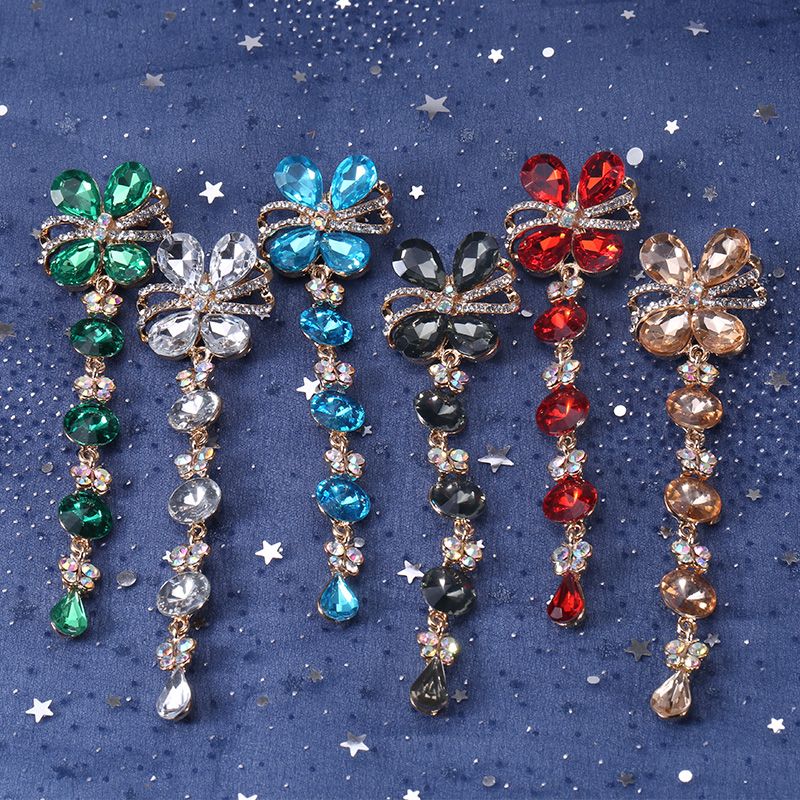 Manufacturers direct selling hanging glass small pin brooch