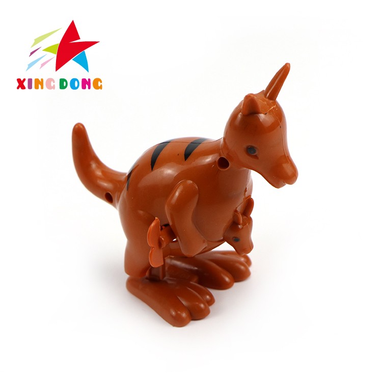 When children's toys are wound up and jump, they can run. A wind-up kangaroo toy detail image 1
