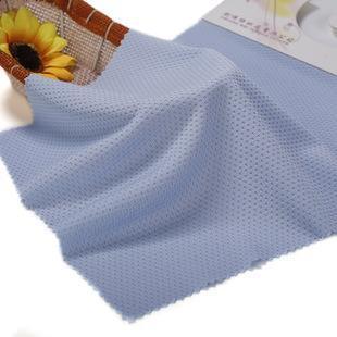 Polyester apple cloth sweat absorbent mesh fabric Adi apple combed fabric sports blue ball clothing fabric
