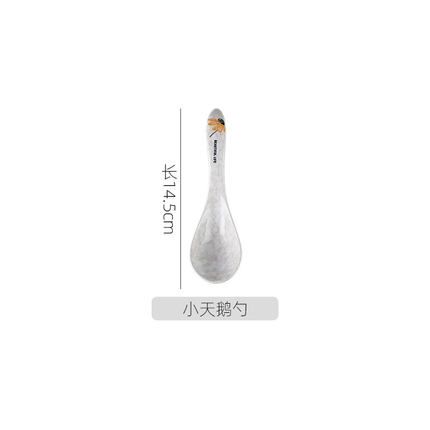雪花创意日式手绘陶瓷碗盘米饭碗简约面碗汤碗菜盘小勺