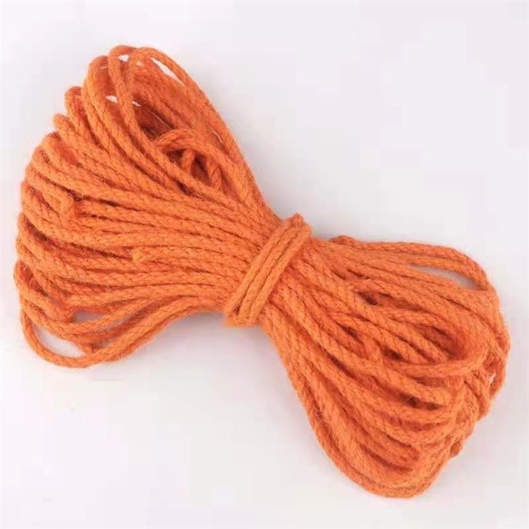 new white twine: 1.5-5mm color high temperature dyeing woven accessories
