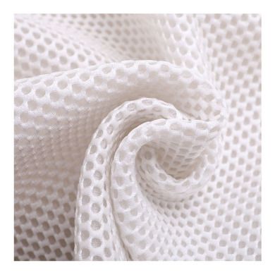 Polyester sandwich mesh fabric dyed single sole mahjong mesh fabric spring/summer luggage shoes knitted mesh fabric details Picture