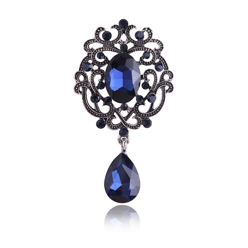 Manufacturers of foreign trade hot hanging glass brooch