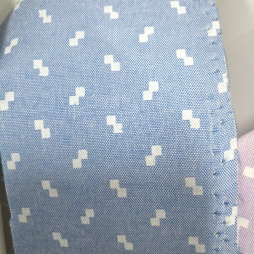 Fabric bow blue