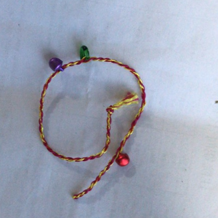 Dragon Boat Festival colorful rope bracelet new cartoon bell children's baby bracelet 2