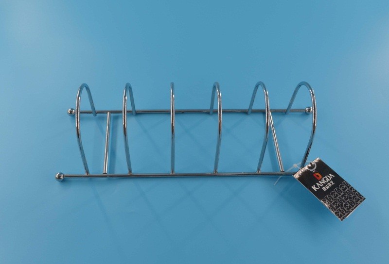 Five-compartment dish rack on track detail image 1