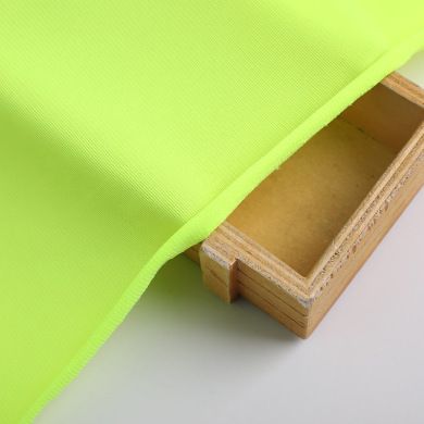 Textile 100g polyester warp knitted sandwich traffic police cloth flat fluorescent sports school uniform lining material Application Scenario