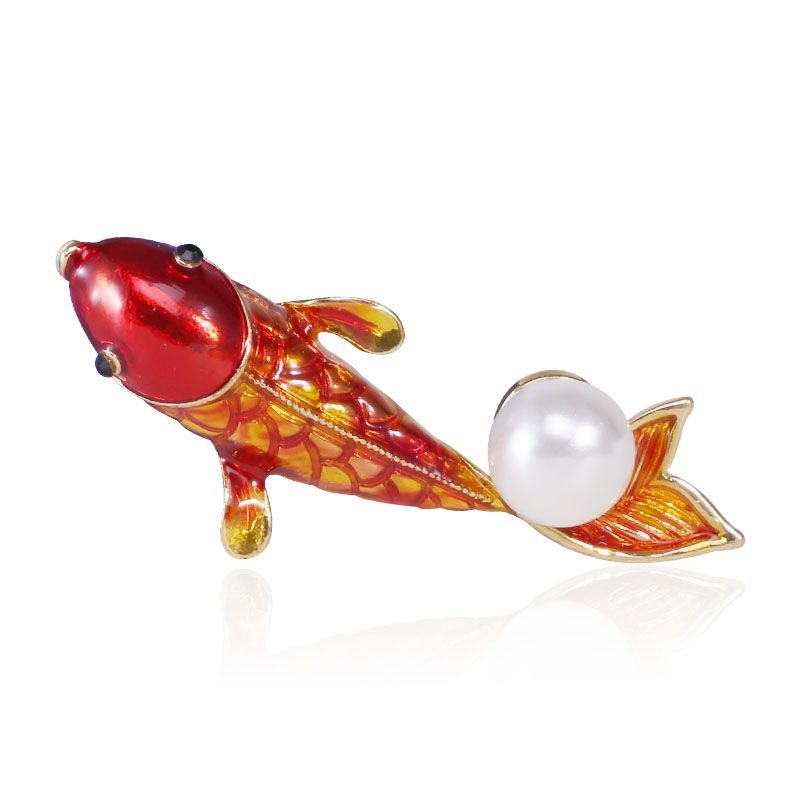 Manufacturers direct sales of foreign trade hot small koi brooch