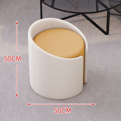 Lu Zi Furniture Factory direct sales Nordic small round stool leisure chairs, living room sofa stools, sitting stools, round stools, low stools, creative household makeup and grooming stools, shoe-changing stools Specification image