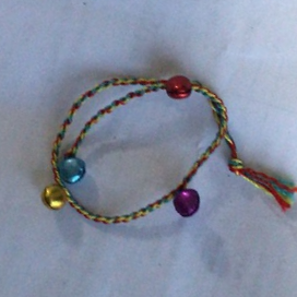 Dragon Boat Festival colorful rope bracelet new cartoon bell children's baby bracelet 1