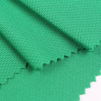 A large number of weft knitted bird's eye fabric knitwear quick-drying polyester double-sided tight sportswear stretch swimsuit fabric full figure