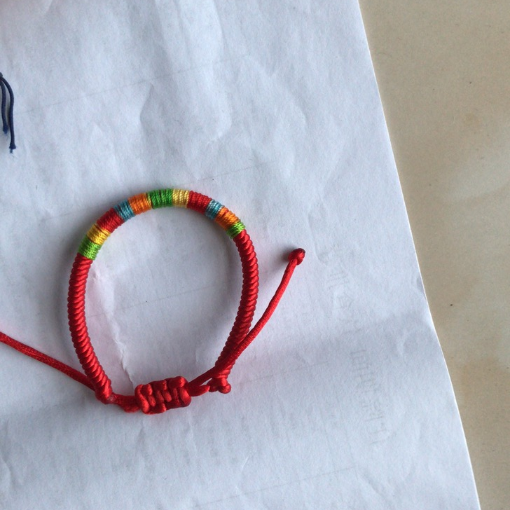 Dragon Boat Festival multicoloured red rope bracelet new children's baby bracelet