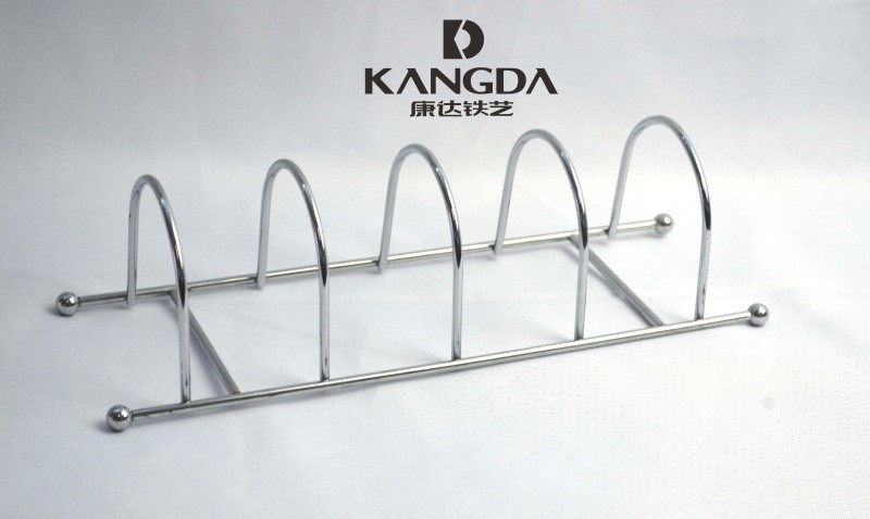 Track type four-compartment dish rack detail image 1