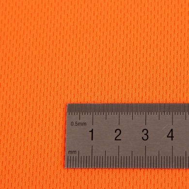 Stock 75D polyester quick drying bird's eye cloth moisture absorbent sweat sweat sportswear fabric high F bird's eye mesh cloth millet cloth full figure