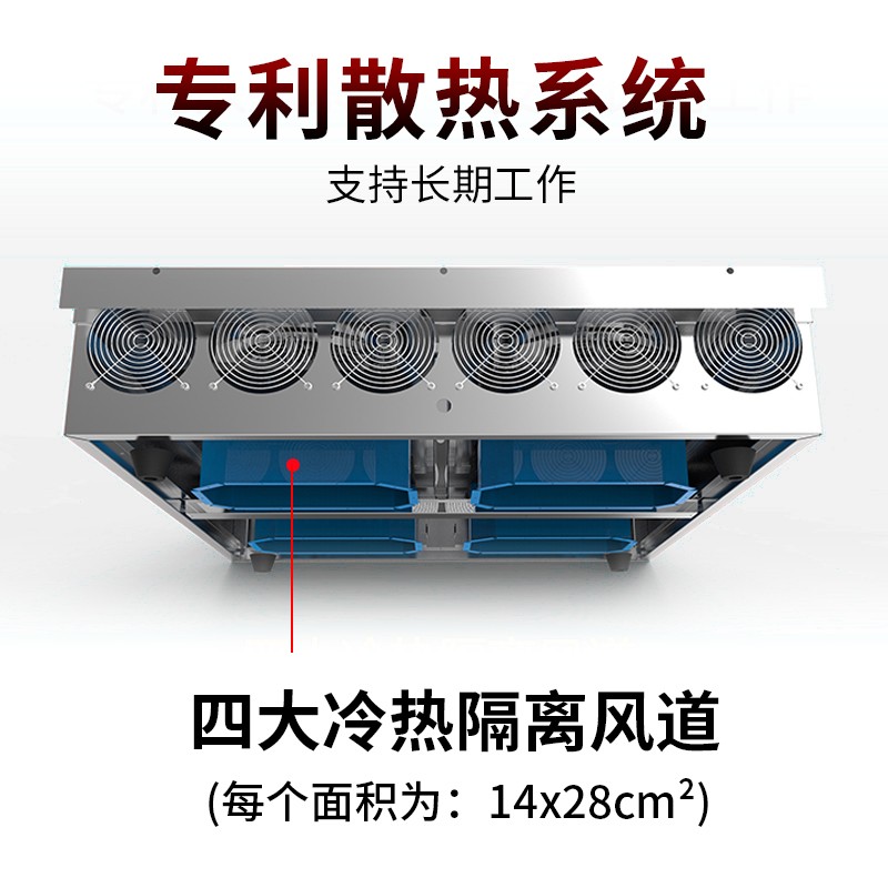 Yingdaxun commercial induction cooker 3500w Four-hole rice cooker, multi-functional large countertop four-head induction cooker for canteens detail image 3