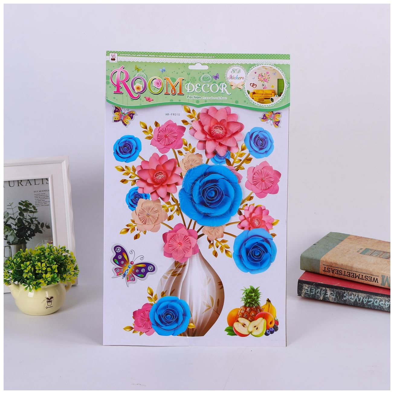 New vase wall stickers home decoration mural spot hair custom