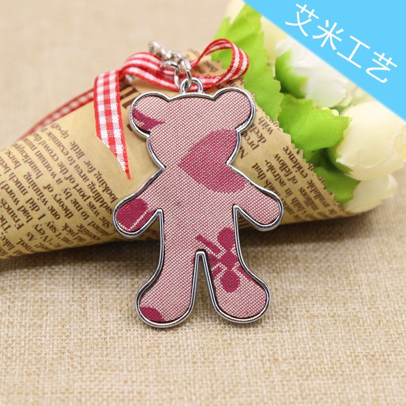 Yiwu keychains, bear keychains, patch bear alloy keychains, factory direct sales detail image 5