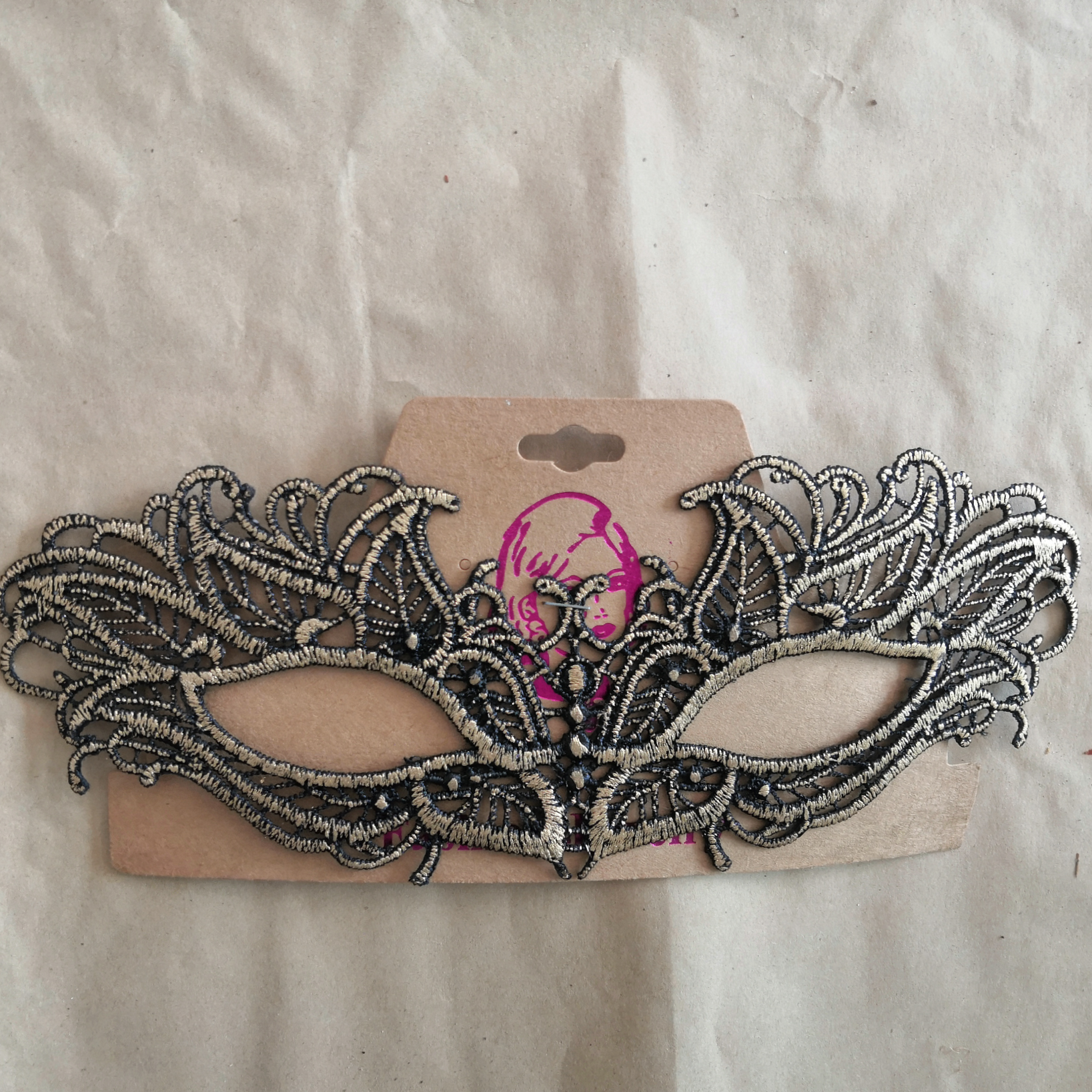 化妆舞会金色蕾丝面具半脸女 万圣节cos派对道具成人定型镂空眼罩面纱MJ-29