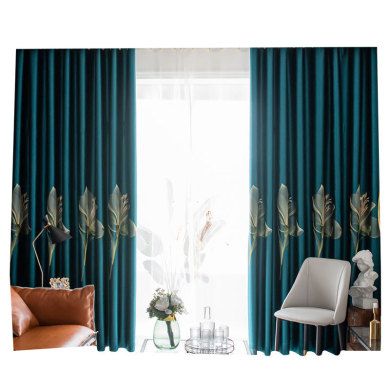New Chinese-style Gong brocade 3D Embroidered blackout curtain fabric New Chinese-style Gong Brocade 3D Embroidered blackout curtain fabric Application Scenario