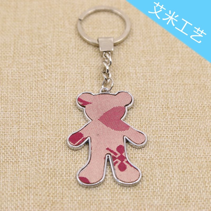 Yiwu keychains, bear keychains, patch bear alloy keychains, factory direct sales detail image 10