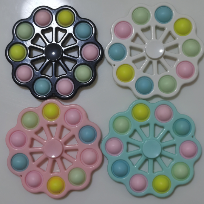 夜光10孔泡泡乐陀螺厂家直销指尖陀螺