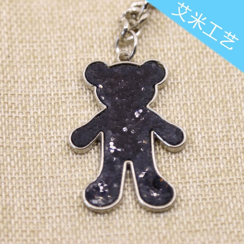 Yiwu keychains, bear keychains, patch bear alloy keychains, factory direct sales Item Picture