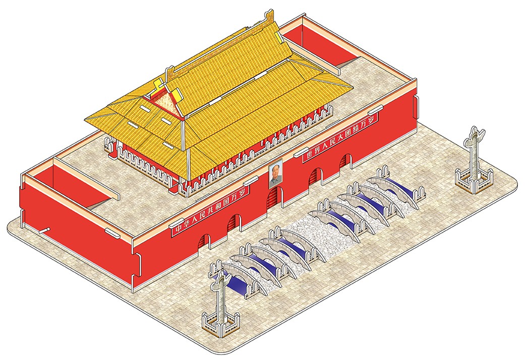 义乌好货3D纸质立体拼图，儿童DIY玩具拼图，手工益智早教，爆款地摊热卖拼装玩具礼品模型，手工制作别世界名建筑详情15