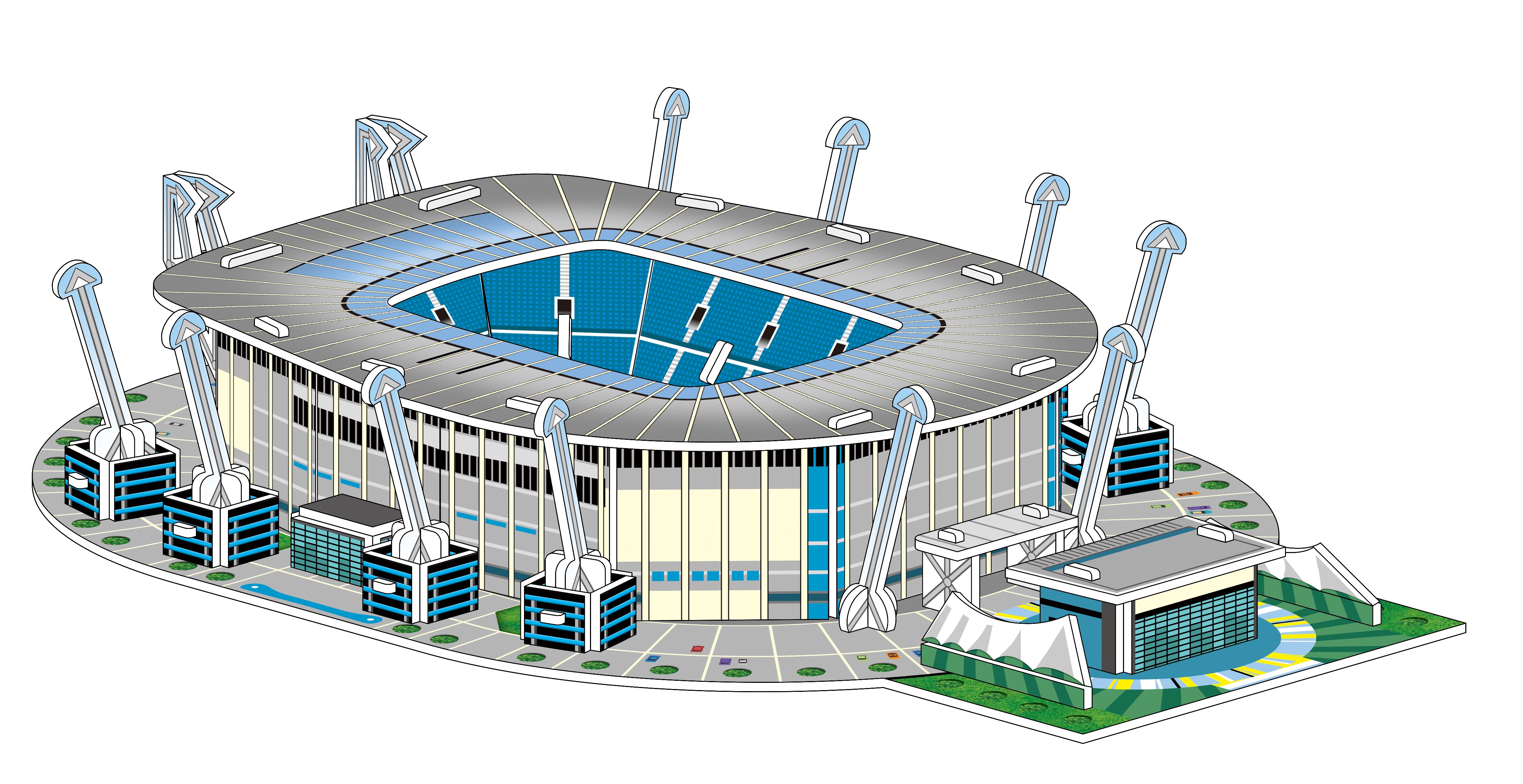 义乌好货3D纸质立体拼图，儿童DIY玩具拼图，手工益智早教，爆款地摊热卖拼装玩具礼品模型，手工制作别世界名建筑详情18