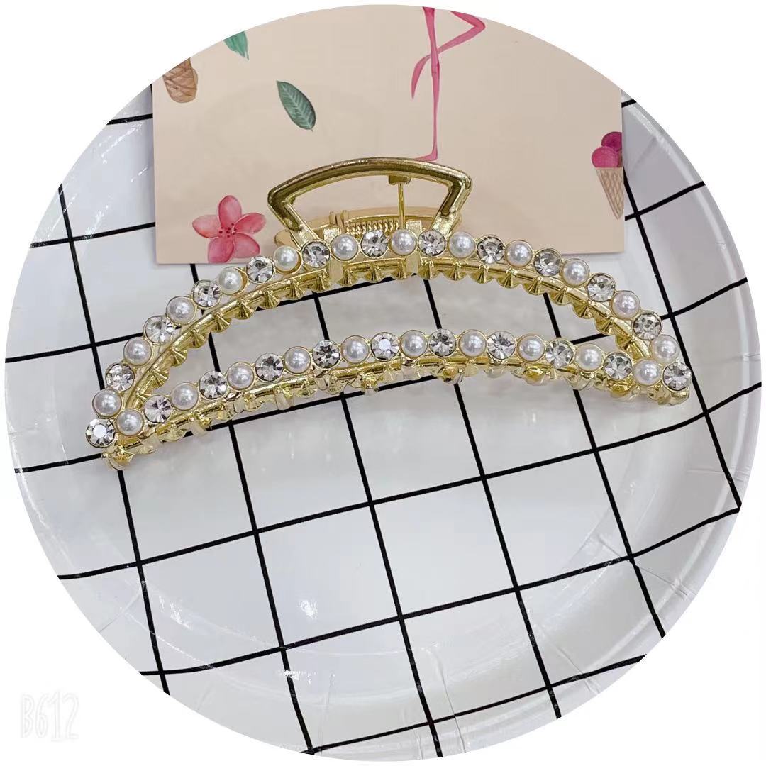 Providence jewelry network red explosion women's fashion high-end 11 cm alloy crescent claw hair scratch thumbnail