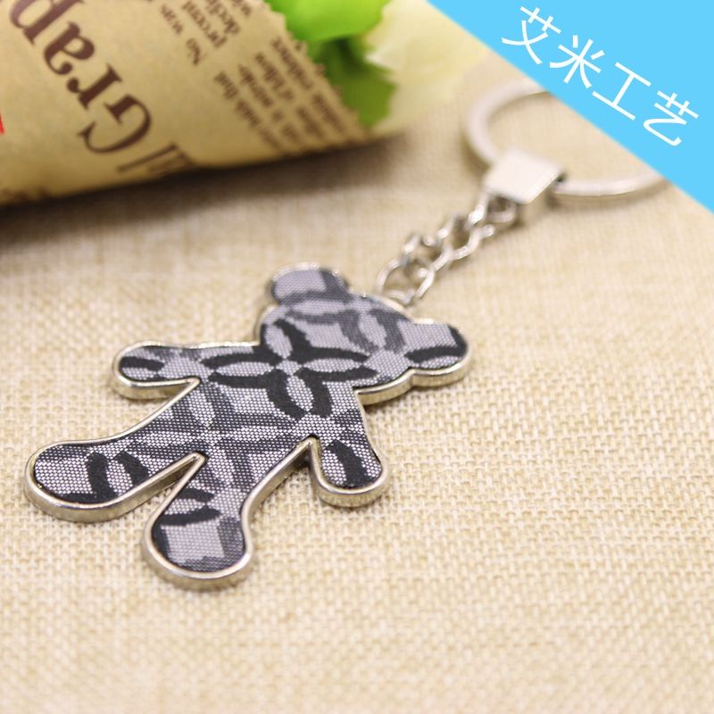 Yiwu keychains, bear keychains, patch bear alloy keychains, factory direct sales details Picture