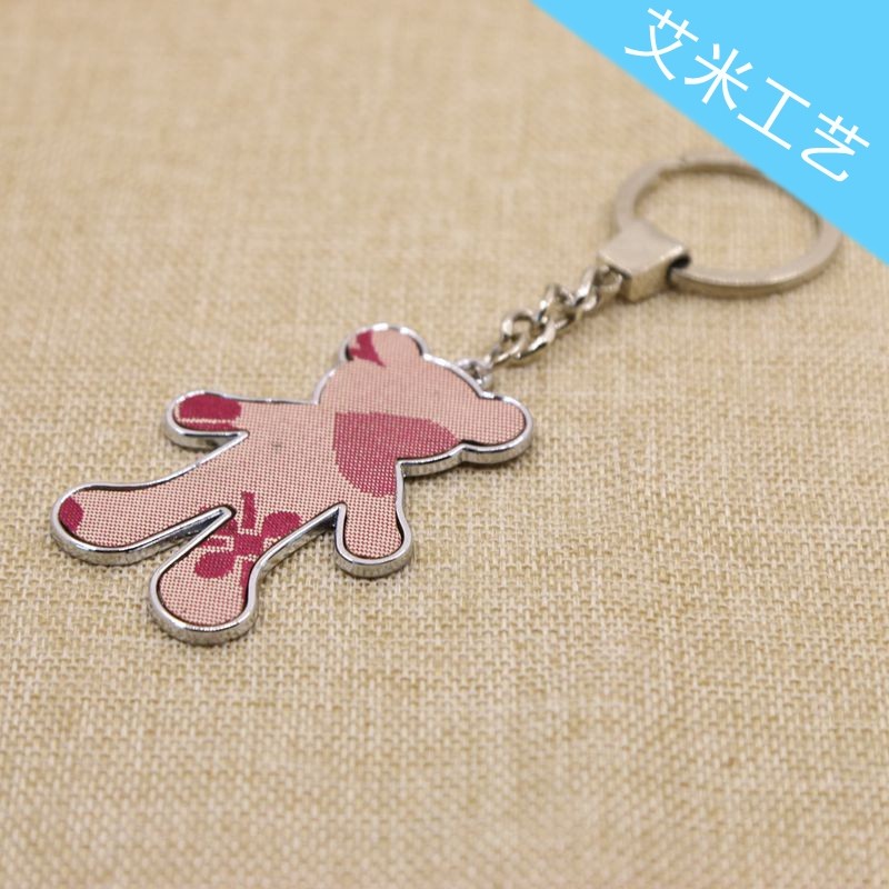 Yiwu keychains, bear keychains, patch bear alloy keychains, factory direct sales detail image 9